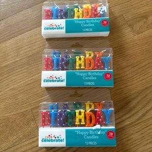 Bundle Happy birthday cake candles